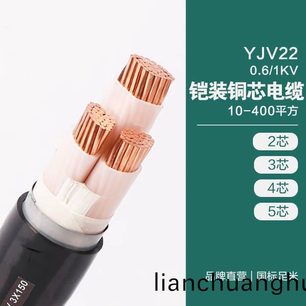 YJV22 0.6/1KV 鎧裝(zhuang)銅芯(xin)電纜 10-400平(ping)方